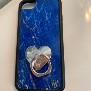 Blue marble phone case